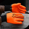 SRSAFETY seguridad química trabajo guantes de pvc LOGO personalización hilado de punto de las máquinas